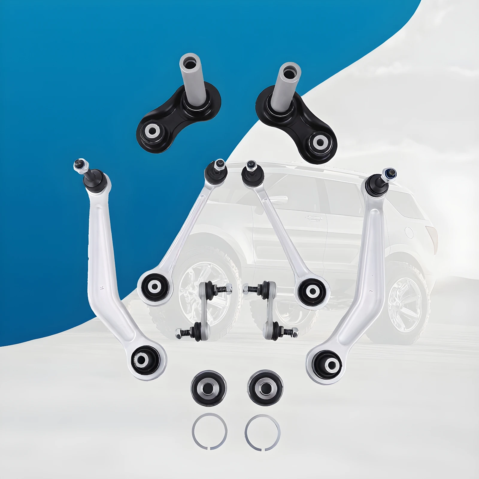 10pcs Suspension Track Control Arm Kit for BMW 5 Series E39 525i 528i 33321094209 33321094210 Rear Wishbone New Set