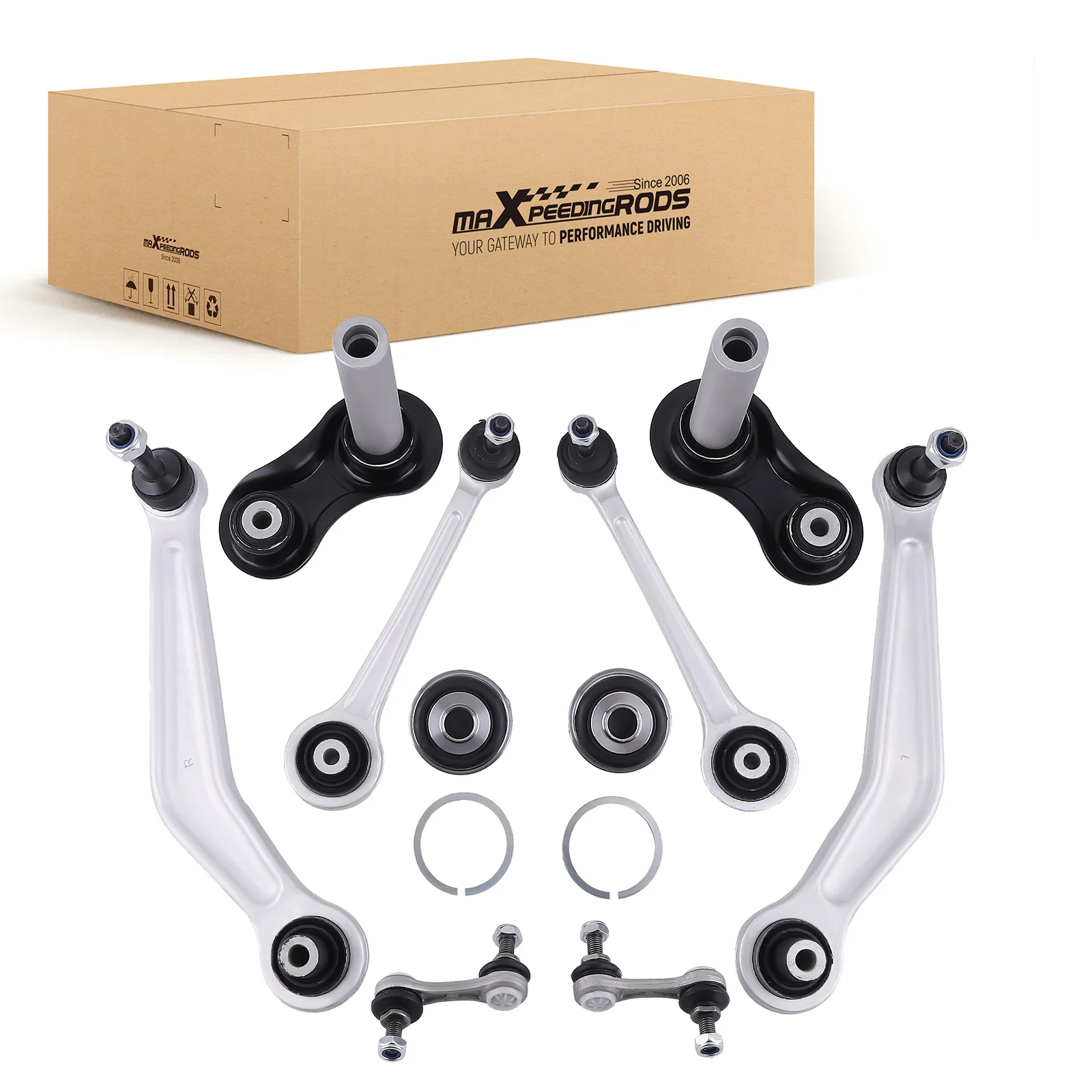 10pcs Suspension Track Control Arm Kit for BMW 5 Series E39 525i 528i 33321094209 33321094210 Rear Wishbone New Set