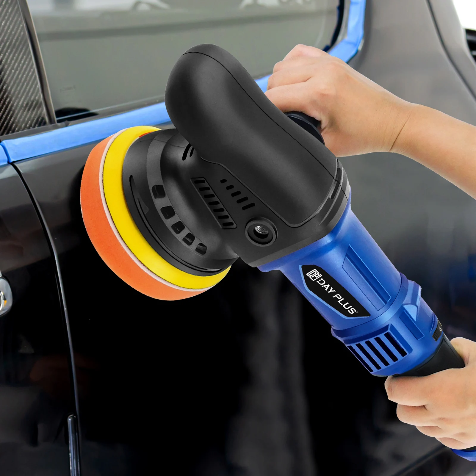 BRIEFNESS Dual Action Car Polisher Variable Speed Dual Action Car Polisher 5000W Dual Action Car Polisher DA Car Polisher