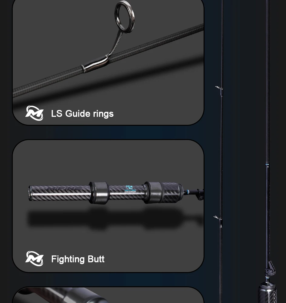 MIFINE Nano Jig Spinning Rod Ultra-lightweight Fishing Rod 1.68m/1.83m 0.5-2g Fast Action for Bass Trout Saltwater Freshwater