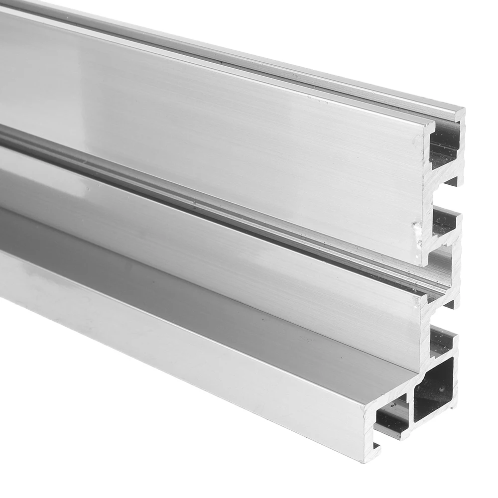600/800mm Miter Gauge Fence T Track Slot Sliding Bracket Woodworking Profile Fence for Woodworking Router Saw Table Benche