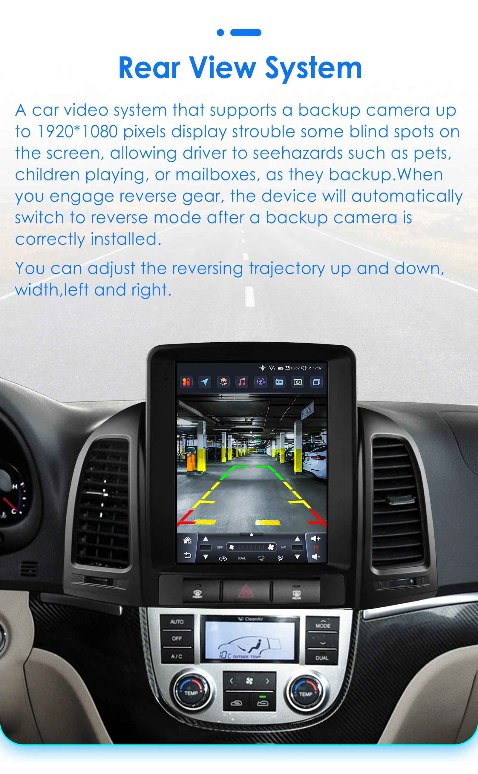 9.7inch 2DIN Android 13 Car Radio for Hyundai Santa Fe II CM 2006-2012 Multimedia Stereo VerticalScreen Carplay Panoramic Camera
