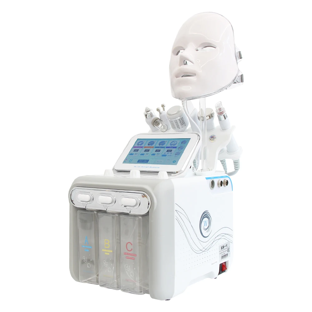 AOKO 7 in 1 H2O2 Hydro Dermabrasion Facial Machine Water Oxygen Skin Cleaning Lifting Professional Aqua Peeling Beauty Device