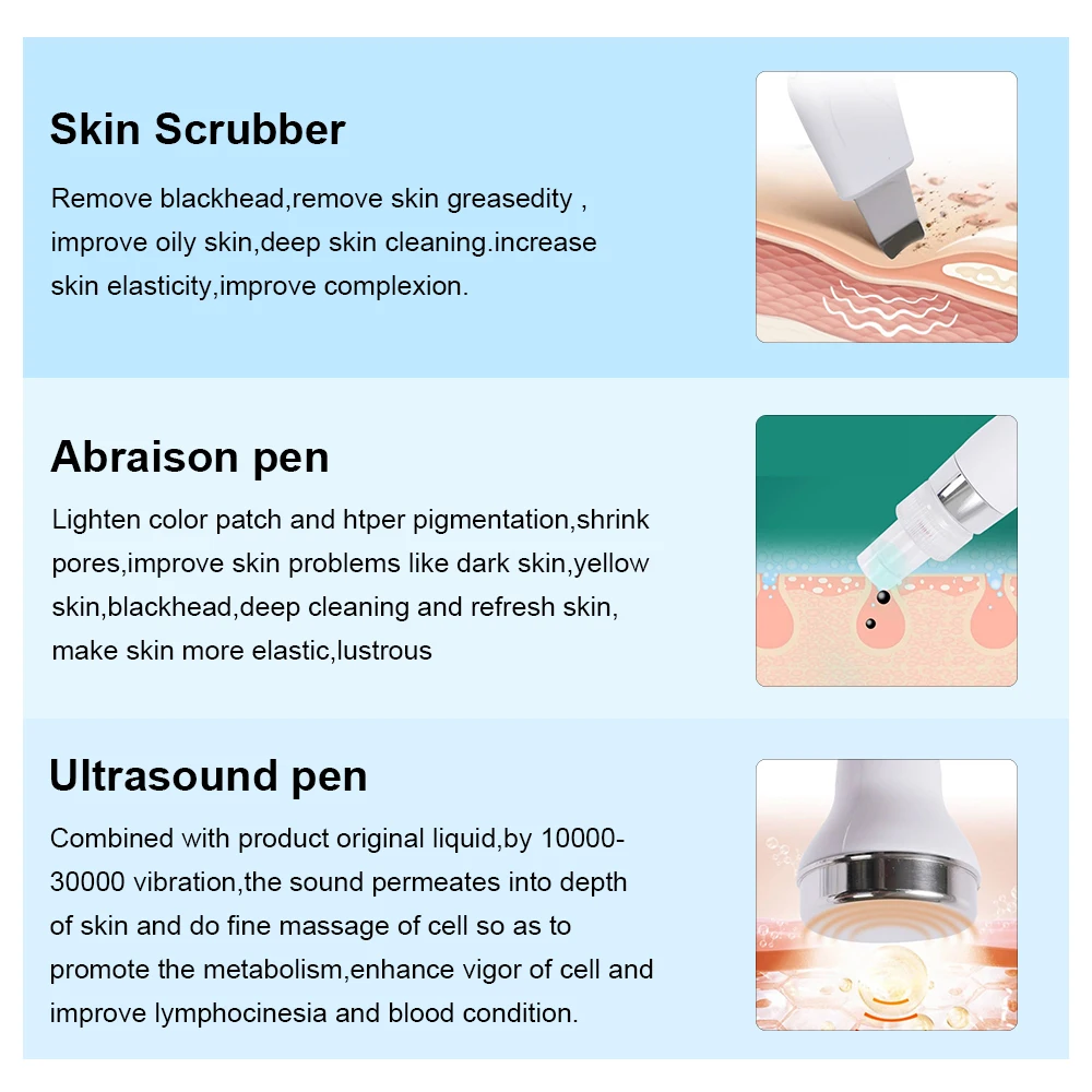 AOKO 7 in 1 H2O2 Hydro Dermabrasion Facial Machine Water Oxygen Skin Cleaning Lifting Professional Aqua Peeling Beauty Device