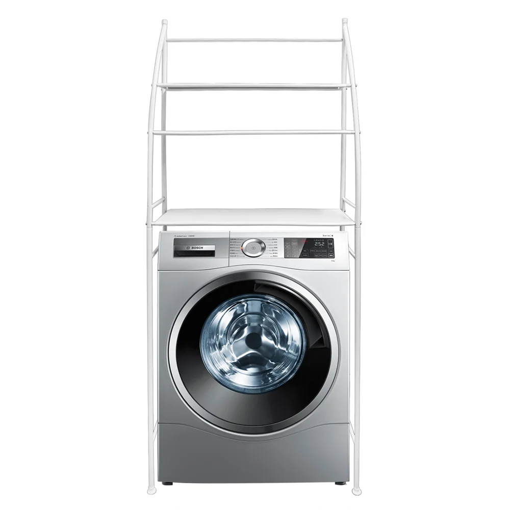Toilet Shelves Storage Rack Bathroom Towel Rack Metal Over Freestanding Organizer Punching Free Washing Machine Storage Shelf
