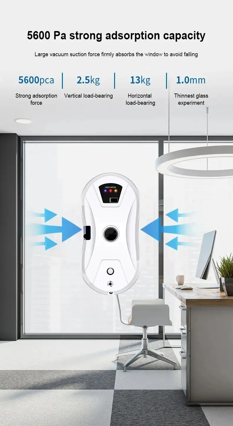 DIVEDEER Window Cleaning Robot Water Spray Ultrathin electric Window Robot Vacuum Cleaner for Home