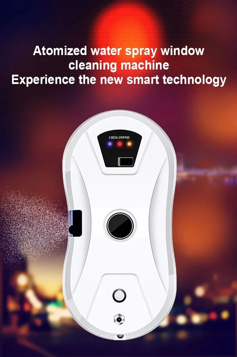 DIVEDEER Window Cleaning Robot Water Spray Ultrathin electric Window Robot Vacuum Cleaner for Home