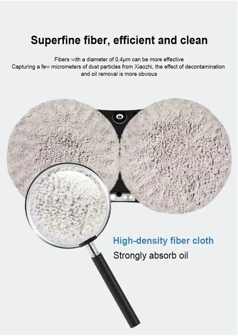 DIVEDEER Window Cleaning Robot Water Spray Ultrathin electric Window Robot Vacuum Cleaner for Home