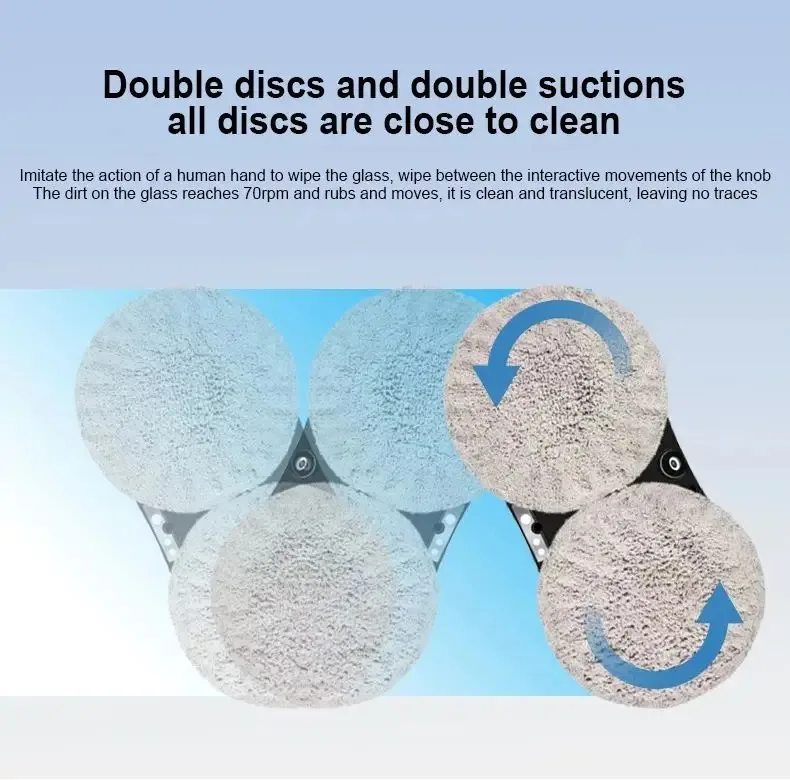 DIVEDEER Window Cleaning Robot Water Spray Ultrathin electric Window Robot Vacuum Cleaner for Home