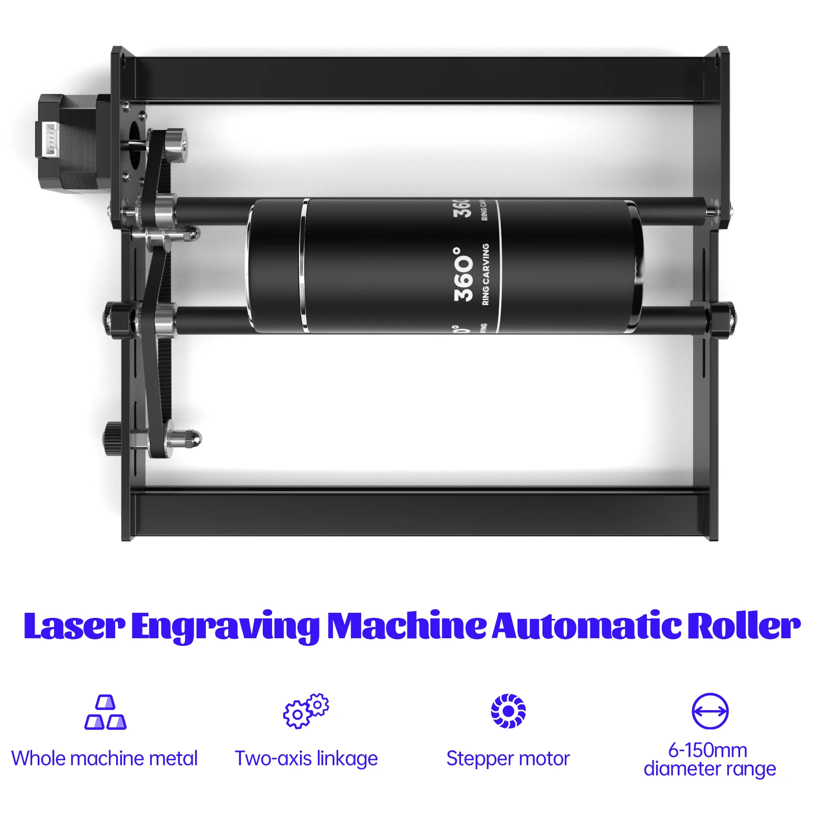 SCULPFUN Laser Engraver Roller Y-axis Rotary Roller for Engraving Cylindrical Objects Cans