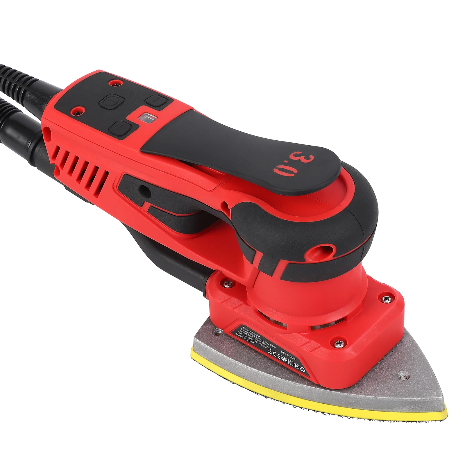 350W Electric Detail Sander with 12 Sanding Paper Brushless Motor Mouse Sander Powerful 10000 RPM For Wood Working Polishing