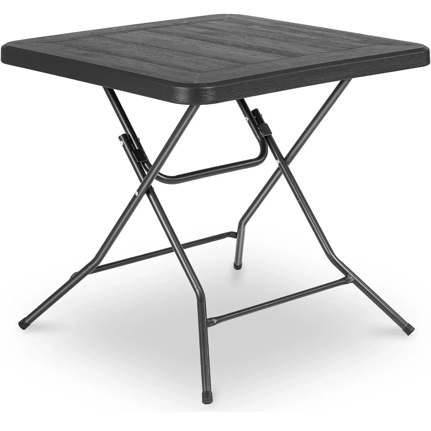 Waterproof Garden Table, Folding Table 80*80*74cm, Balcony Table with Steel Frame, Thicken HDPE, for Party Kitchen Living Room