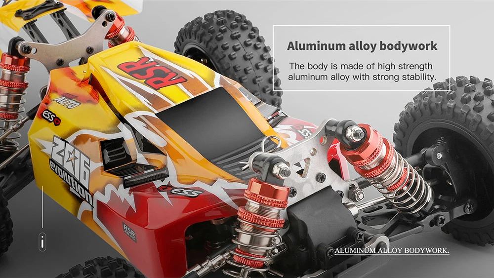 Wltoys 144010 Brushless Motor 1/14 2.4G 4WD 75km/h Brushless Motor High Speed Racing  RC Car Vehicle Models