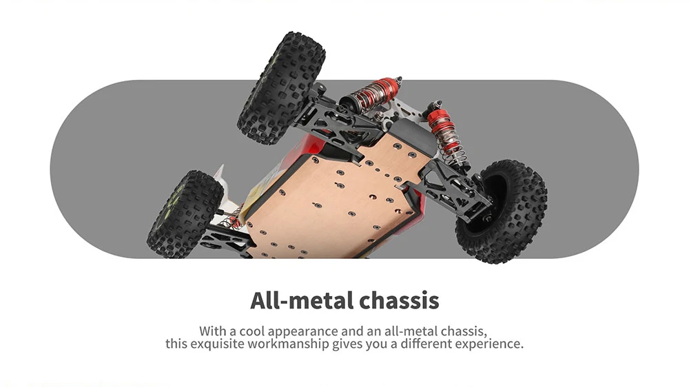 Wltoys 144010 Brushless Motor 1/14 2.4G 4WD 75km/h Brushless Motor High Speed Racing  RC Car Vehicle Models
