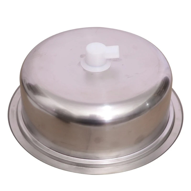 HWHONGRV Stainless Steel RV Round Kitchen Sink - 1 Bowl 365 X 365mm with PP Cutting Board Included - Durable and Easy to Clean