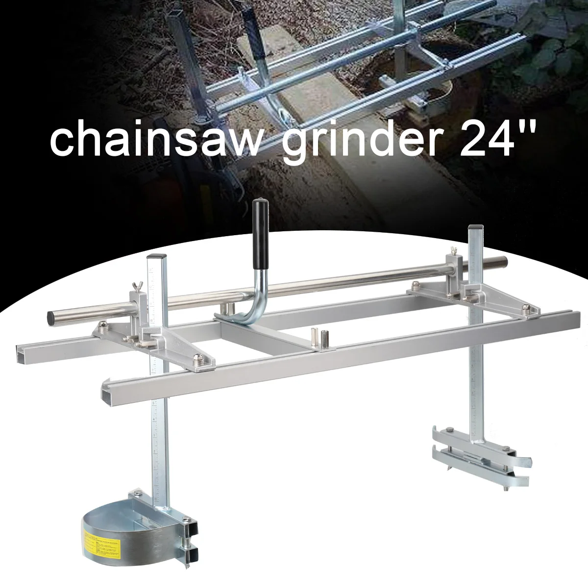 Chainsaw Mill Planking Milling 24 Inch Guide Bar Wood Lumber Cutting Portable Sawmill Aluminum Steel Chain Saw Mill
