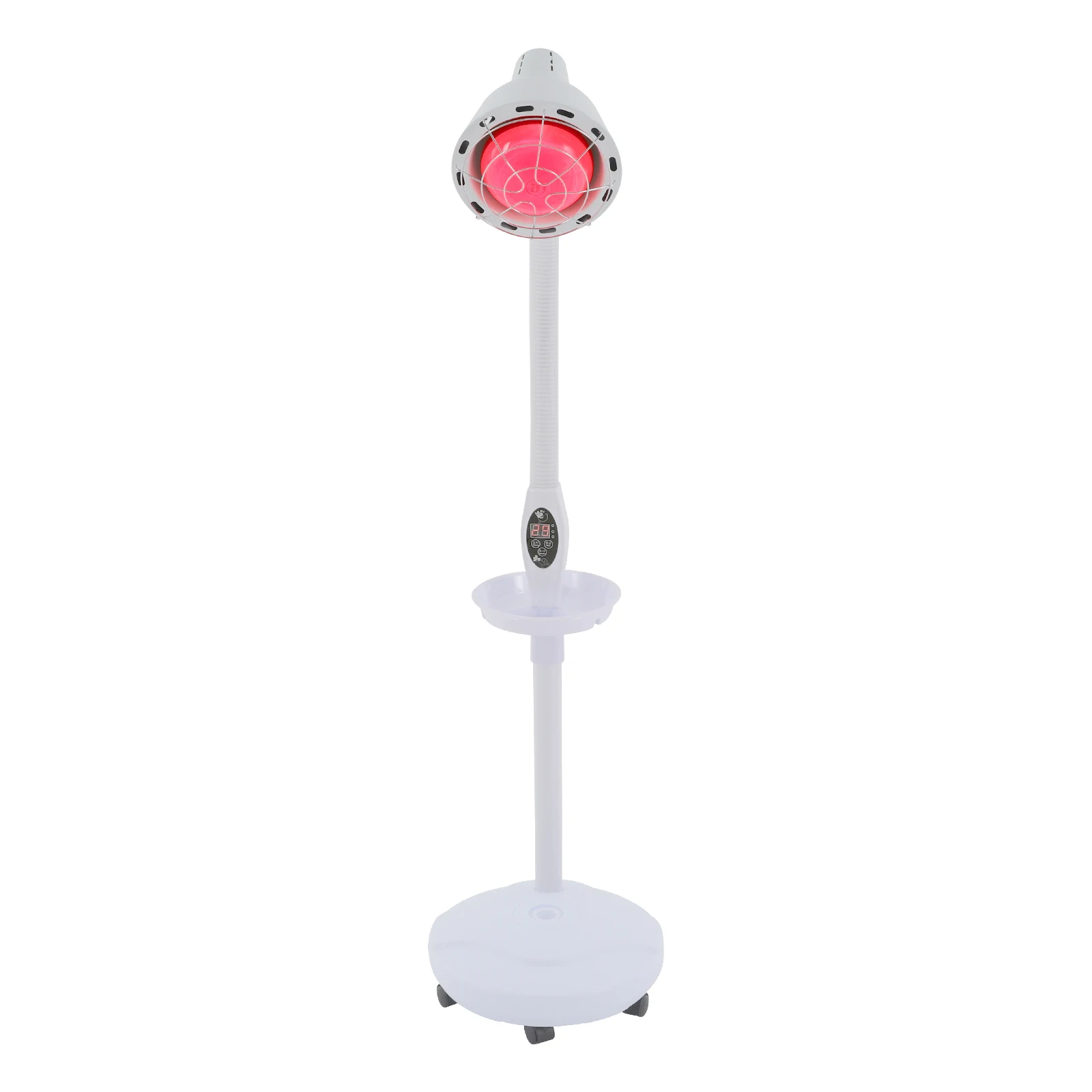 275W Heat Lamp w/Remote, Heat Light Therapy Bulb Muscle Pain Relief Therapeutic Lamp w/ Adjustable base and Timer