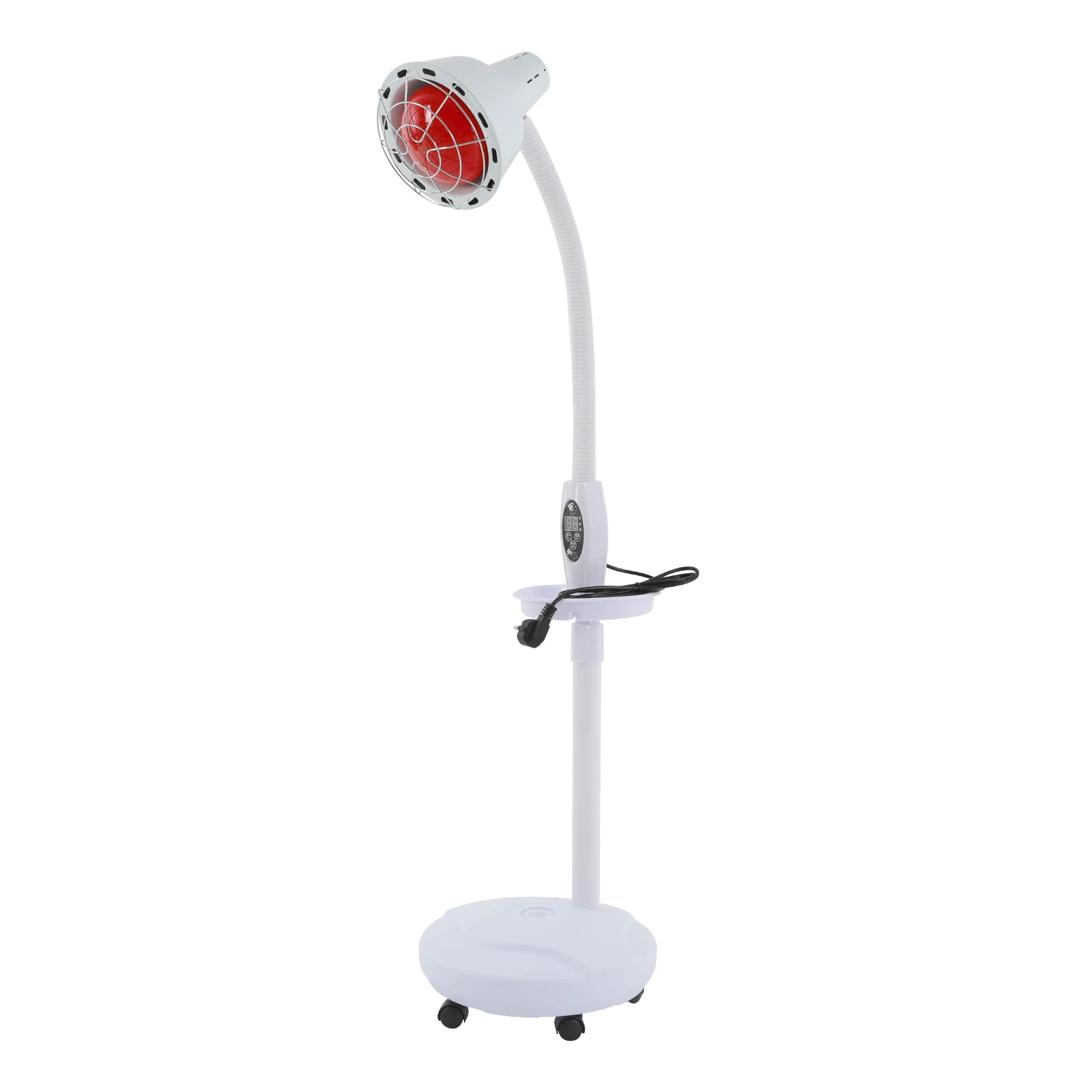 275W Heat Lamp w/Remote, Heat Light Therapy Bulb Muscle Pain Relief Therapeutic Lamp w/ Adjustable base and Timer
