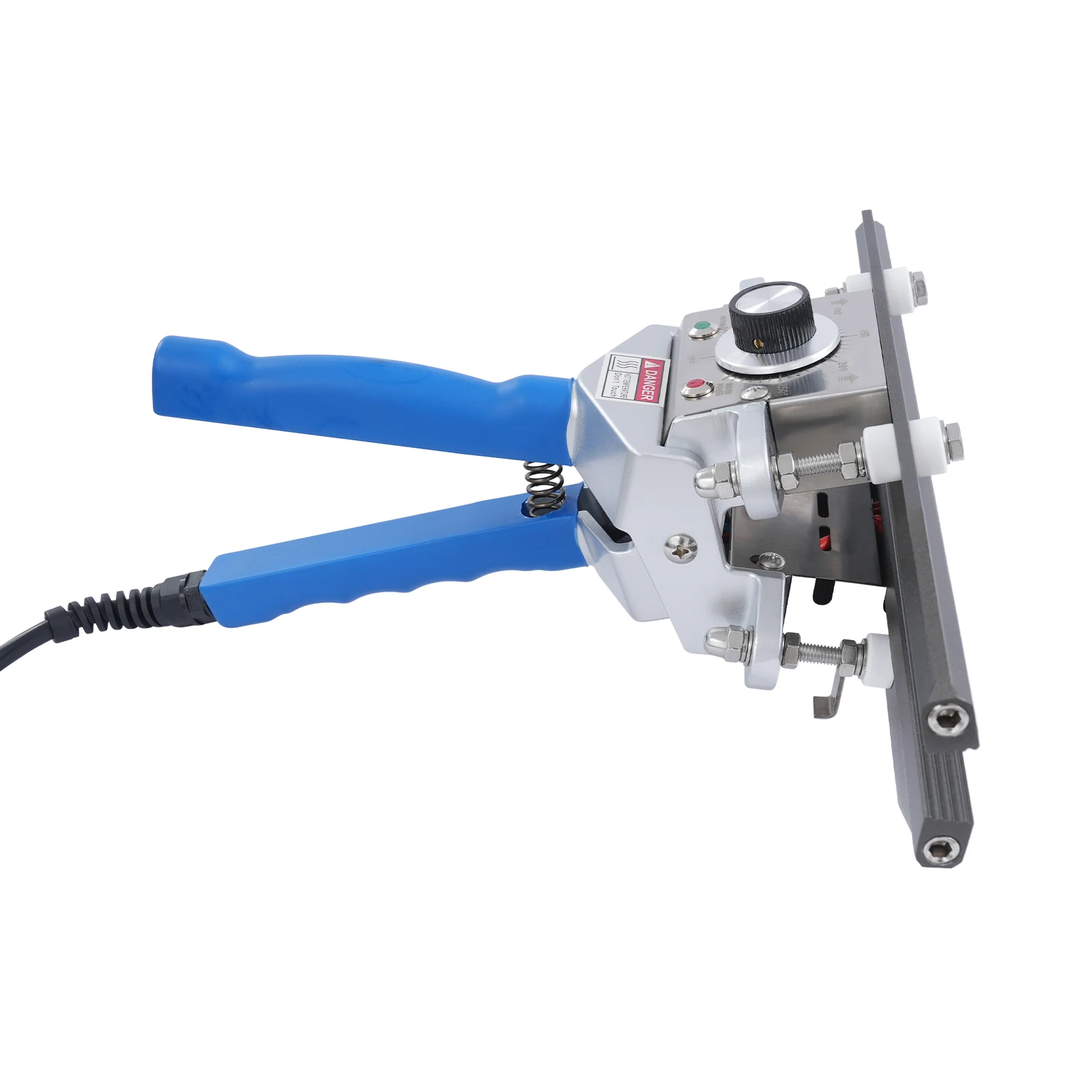 12 Inch Sealing Machine Black/Blue Portable Sealer Heat Seal Machine Hand Held Crimp Sealer for Plastic Poly Cookie Bags