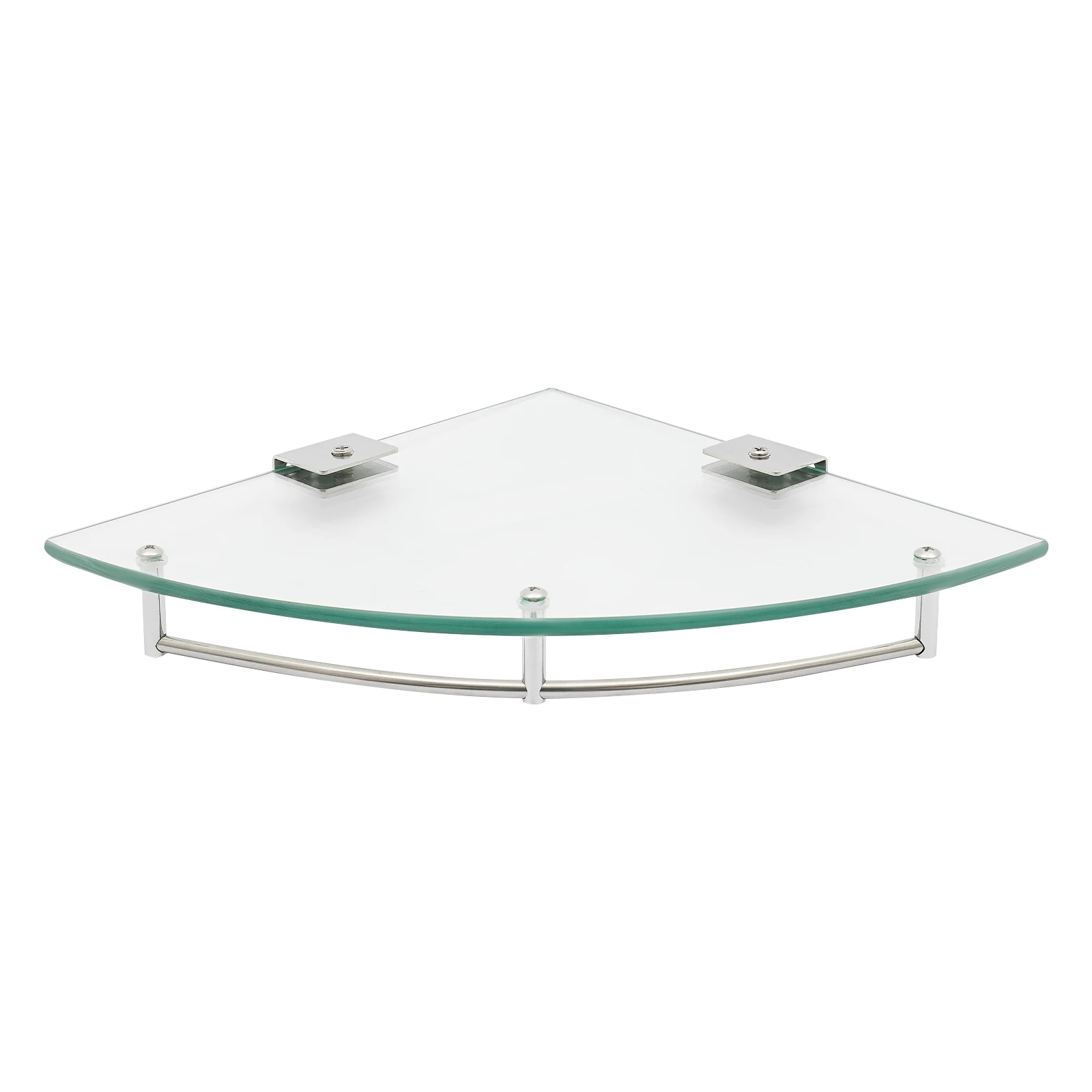 Bathroom Triangular Glass Shelf, Glass Shelf, Tempered Glass Corner Shelf Space-saving for a Kitchen, Balcony, Living Room