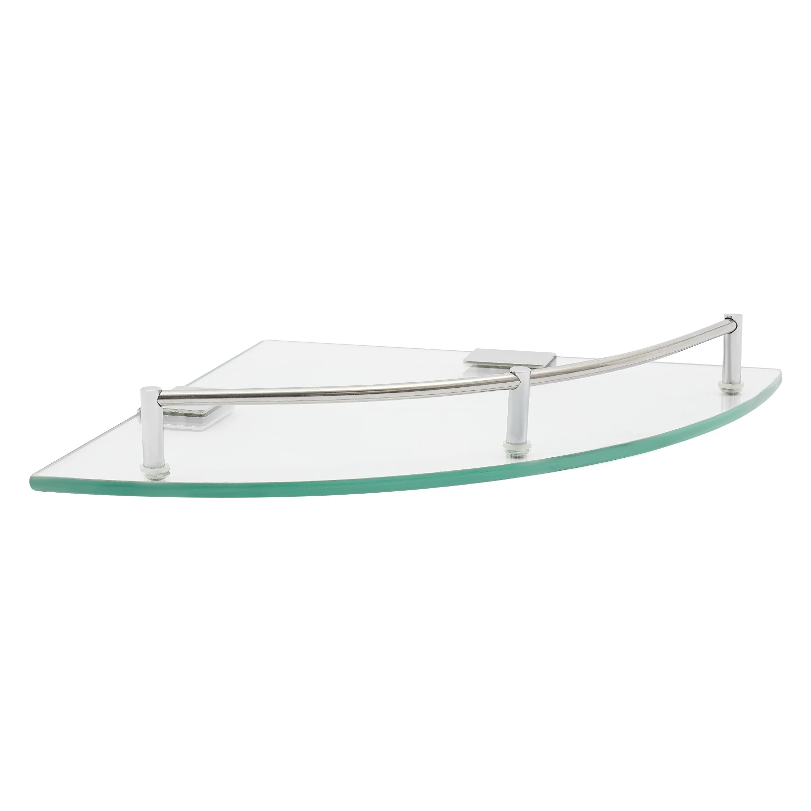 Bathroom Triangular Glass Shelf, Glass Shelf, Tempered Glass Corner Shelf Space-saving for a Kitchen, Balcony, Living Room