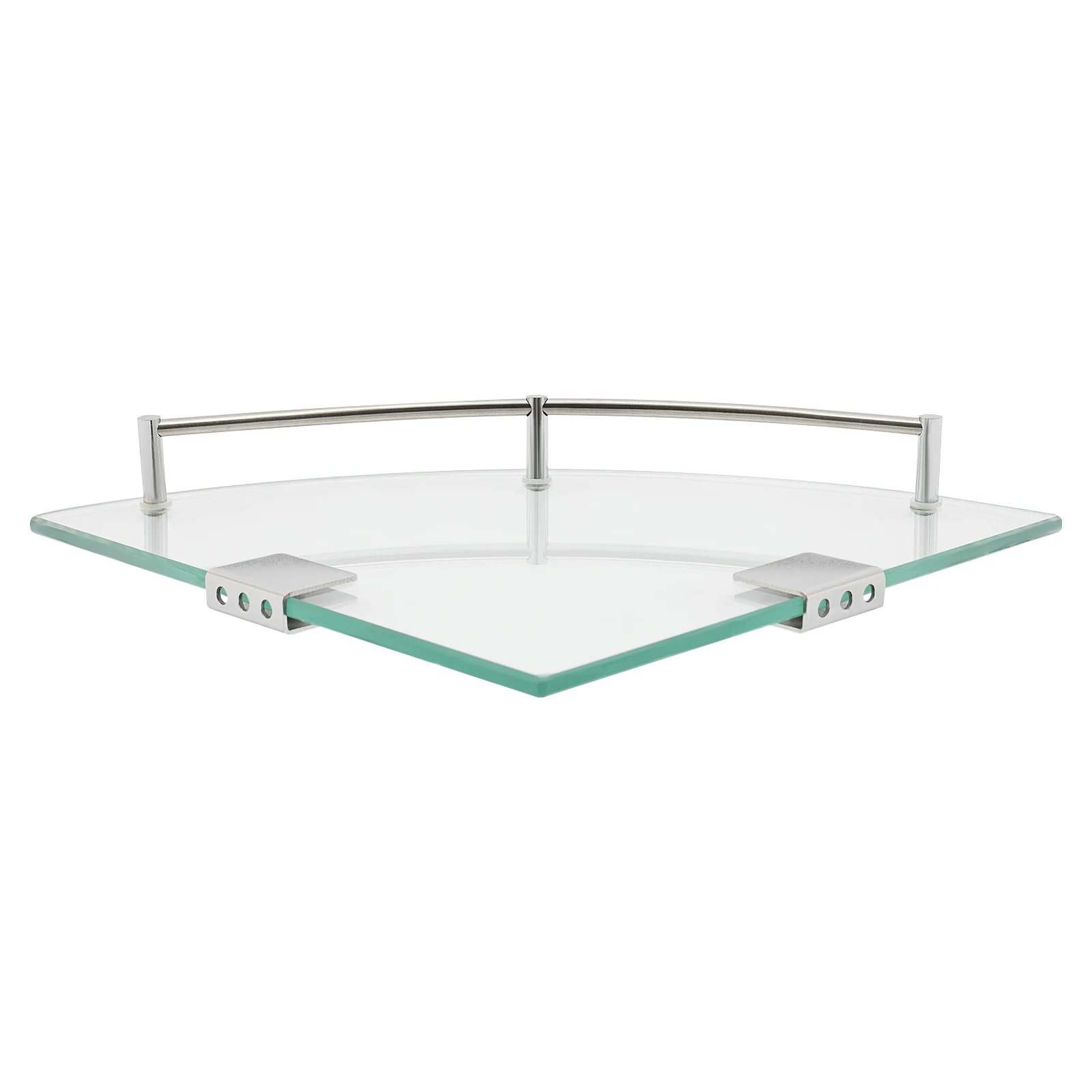 Bathroom Triangular Glass Shelf, Glass Shelf, Tempered Glass Corner Shelf Space-saving for a Kitchen, Balcony, Living Room