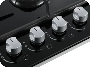 58cm Gas Hob | 4 Burner Dual Fuel (NG/LPG) 8060W Auto Flame Shut-off & Tempered Glass Surface | Built-in/Freestanding 220-240V