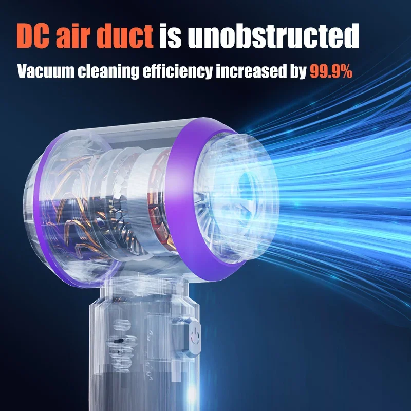 Portable Handheld Vacuum 13000Pa Cordless Car Vacuum Cleaner With Brushless Motor, 4 In 1 For Keyboard, Home, Pet And Car