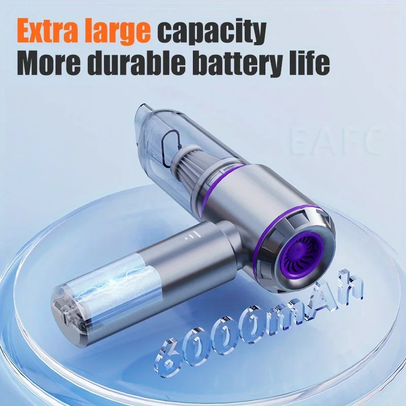 Portable Handheld Vacuum 13000Pa Cordless Car Vacuum Cleaner With Brushless Motor, 4 In 1 For Keyboard, Home, Pet And Car