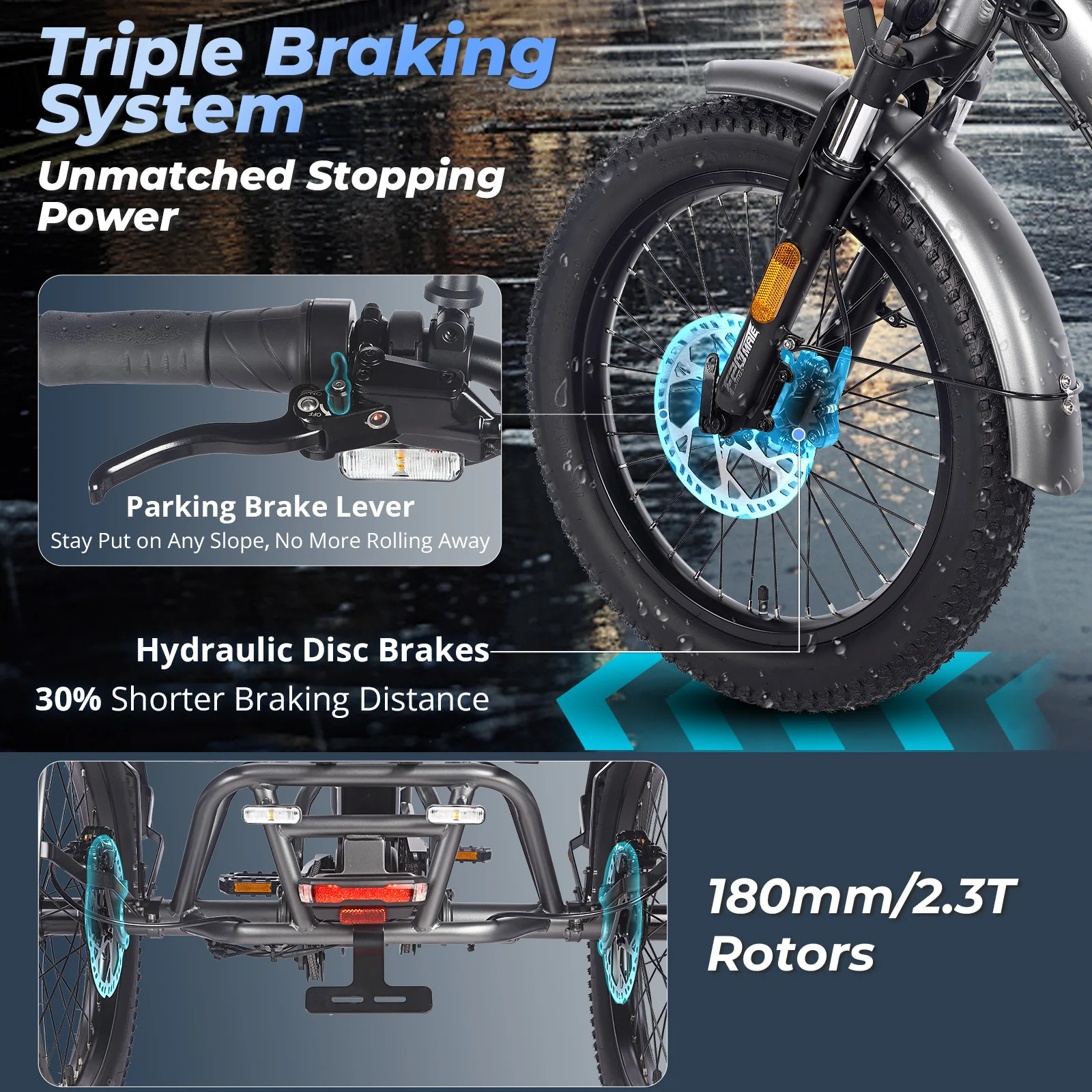 Fafrees F20 Mate Folding Electric Tricycle Adults 20 Inch Cargo E-bike 500W with 48V 21Ah/23.45Ah Removable Battery