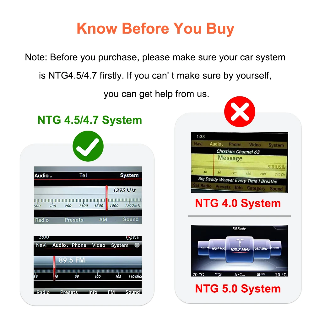 Bonroad Wireless Carplay Android Auto Decoder Box for Mercedes Benz a B C E Class Cla Gla Glk Slk Cls ml Gl Ntg4.5 System Module