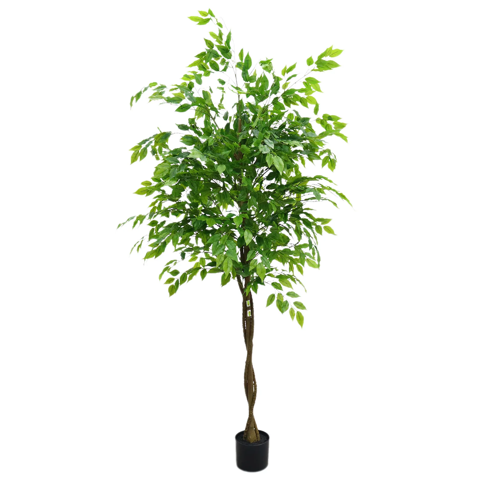 Artificial Ficus Tree 160/180cm Tall Fake Potted Ficus Tree With Planter Fake Ficus Tree For Foyer Porch Decor Home Office