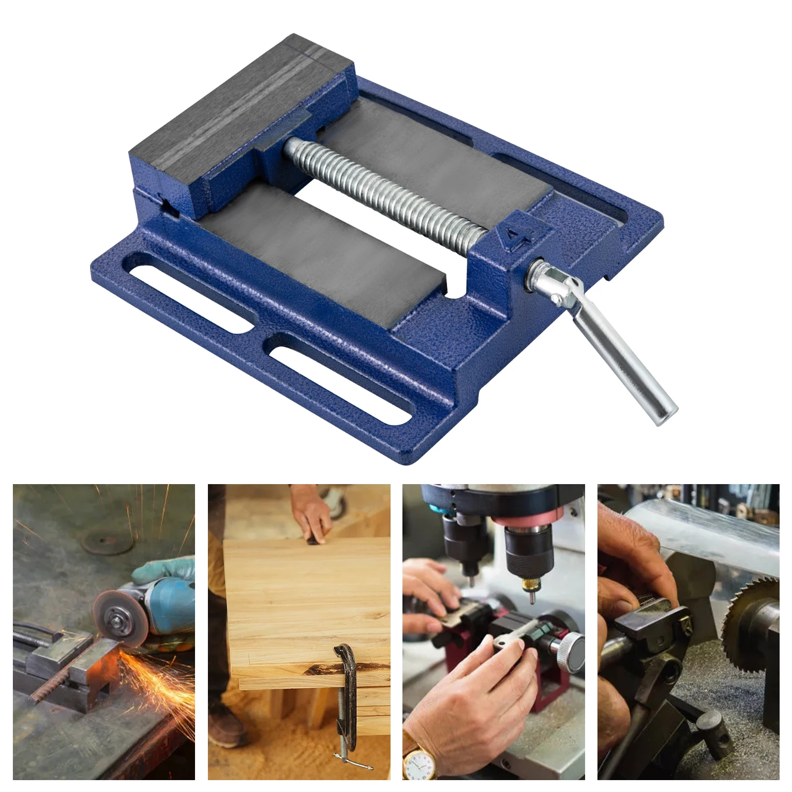 4" Drill Press Vice, Machine Vice, High Performance Table Clamp 100mm Clamp Hand Tools for Workshop Woodworking Drill Vice