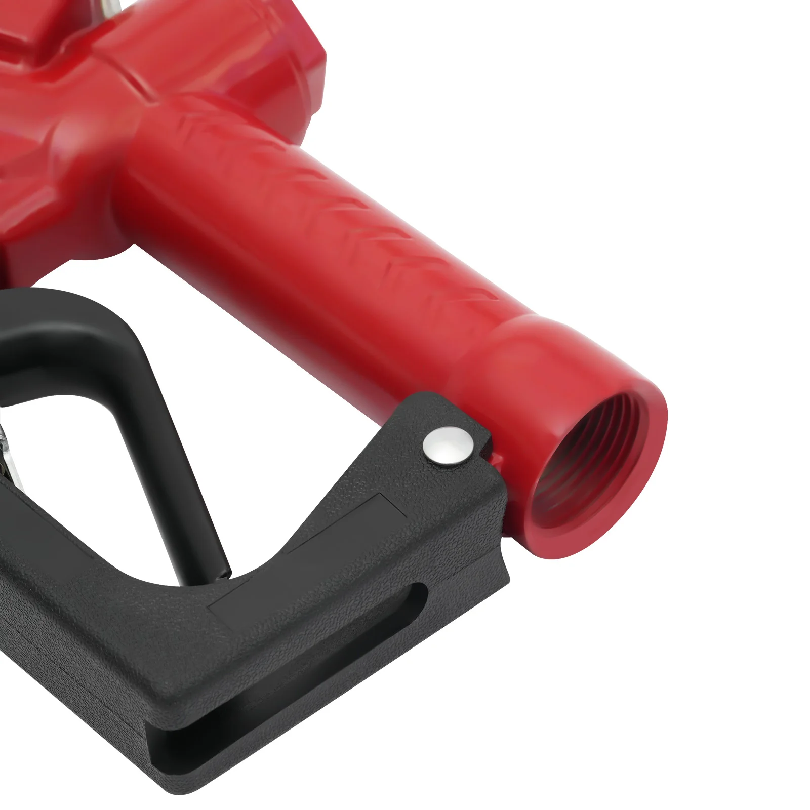 Red Aluminum Alloy AC-15A Fuel Gun 1-Inch Oil Gun Nozzle 1.5m Flow Range To Fill Diesel, Kerosene, And Gasoline For Factories