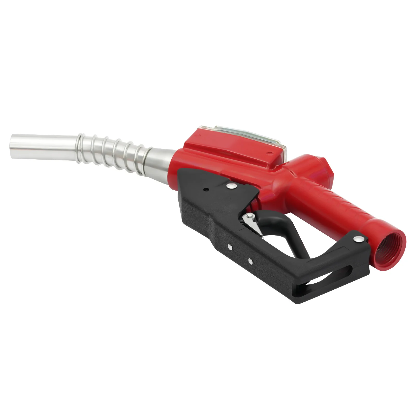 Red Aluminum Alloy AC-15A Fuel Gun 1-Inch Oil Gun Nozzle 1.5m Flow Range To Fill Diesel, Kerosene, And Gasoline For Factories