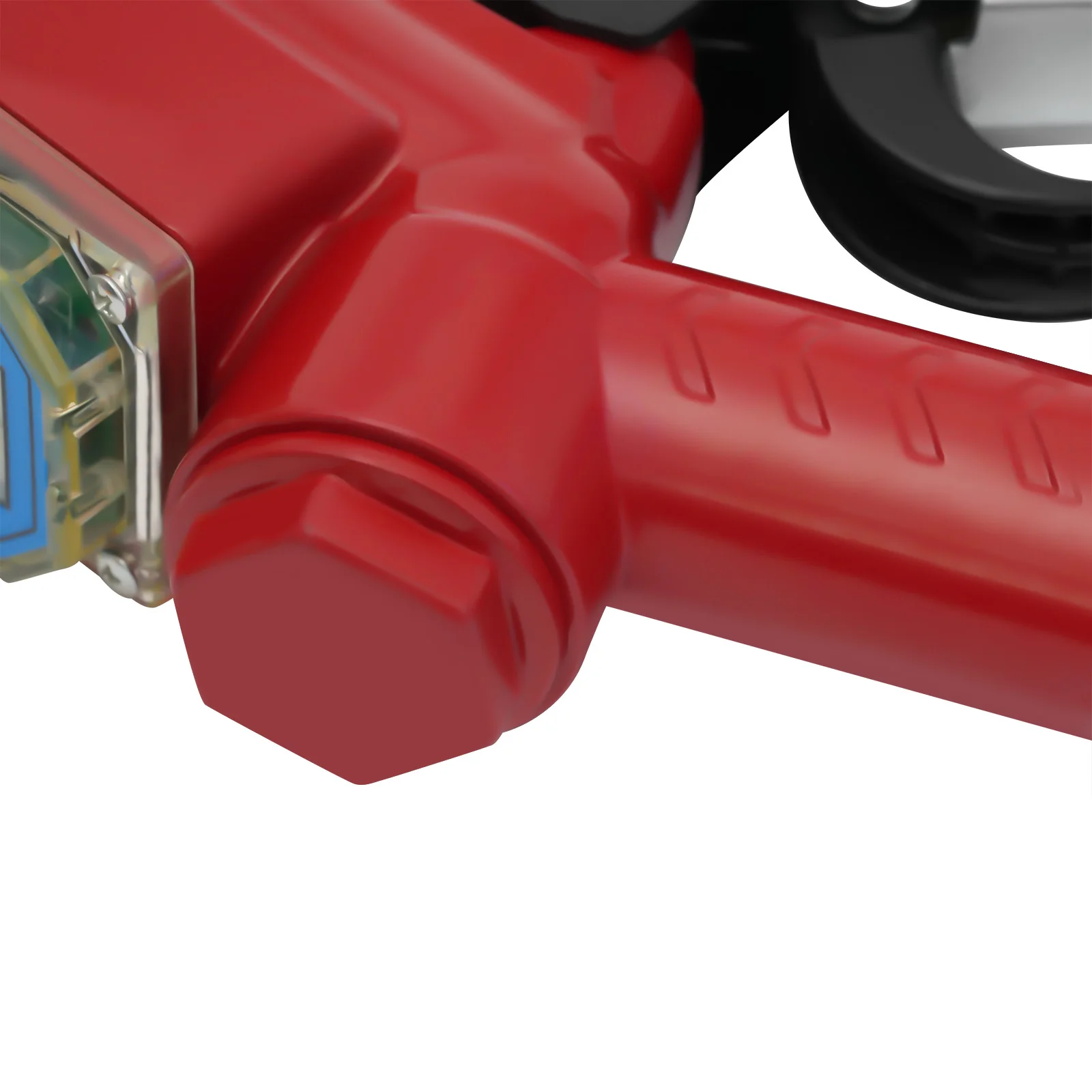 Red Aluminum Alloy AC-15A Fuel Gun 1-Inch Oil Gun Nozzle 1.5m Flow Range To Fill Diesel, Kerosene, And Gasoline For Factories