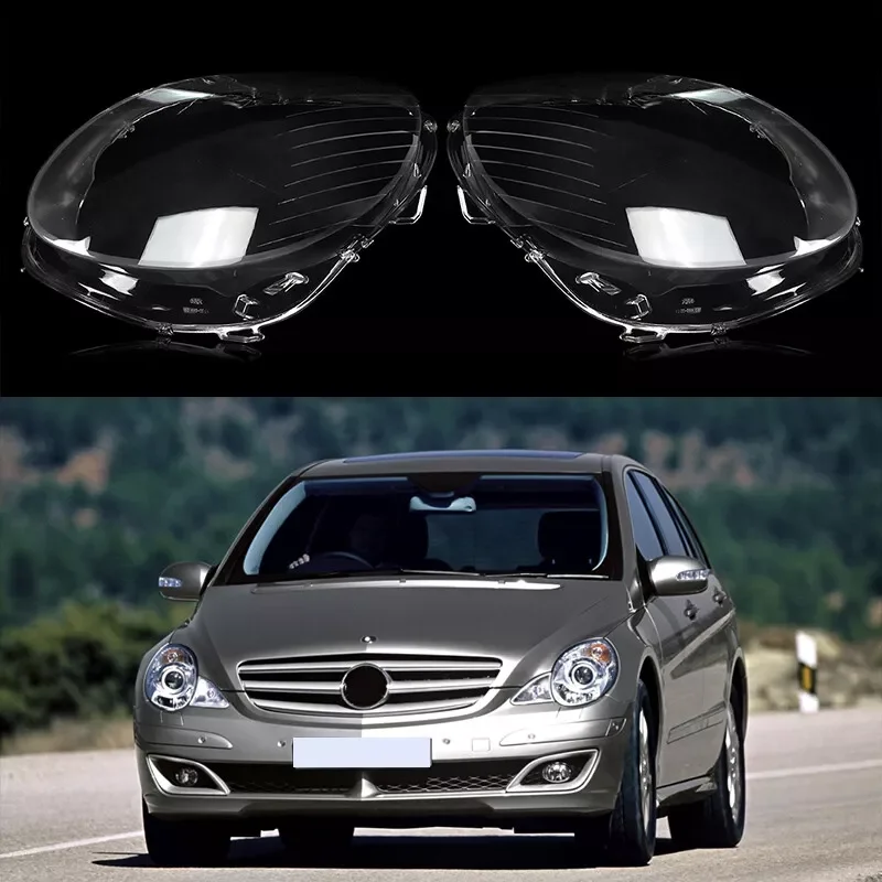 Left Right Headlight Lens Shell For Mercedes-Benz R-Class W251 R350 R500 Petrol MPV V251 2006 2007 2008 Headlamp Clear Lampshade