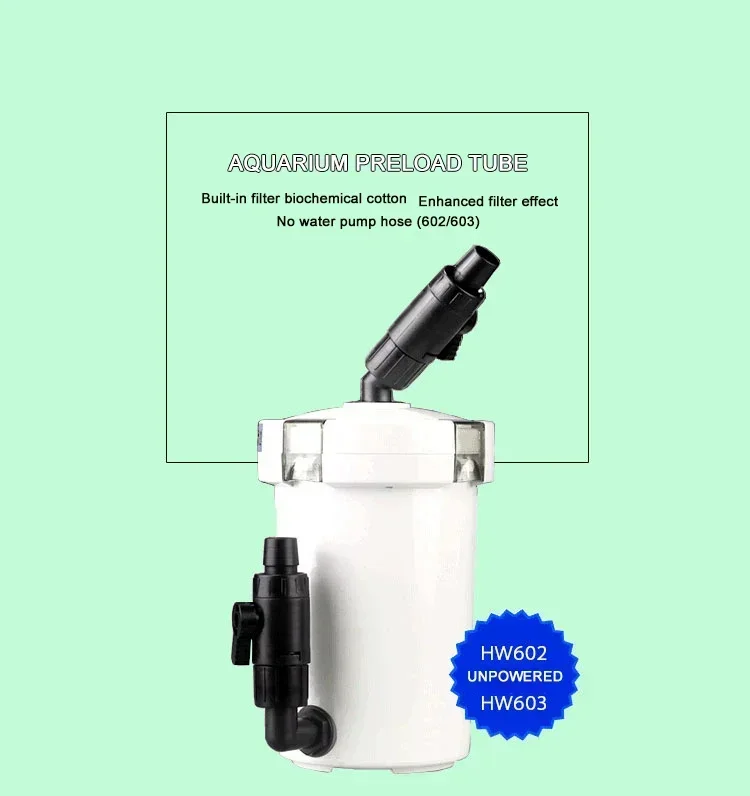 Sunsun Aquarium Filter Aqurium HW-603B LW-603B Accessories for Fish Tanks and Aquariums External Filter for the Aquarium Aquatic