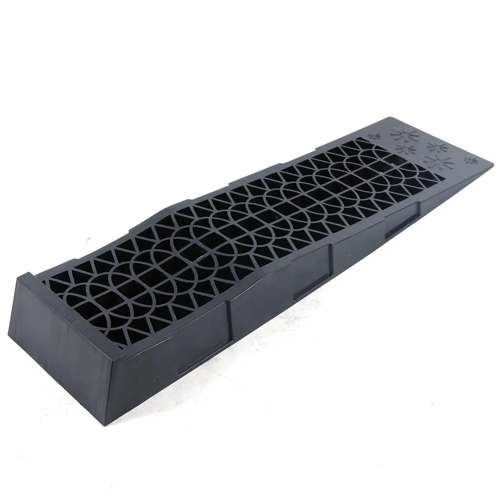 2 Piece 3-Ton Super Stable Extra Wide Heavy Duty Plastic Car Lifting Ramps Wide Wheel for Repair, Maintenance, Jack Lifting Tool