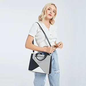Miss Lulu WOMEN'S PU leather Handbag Medium Shoulder bag with Adjustable Strap & Handle office/Everyday