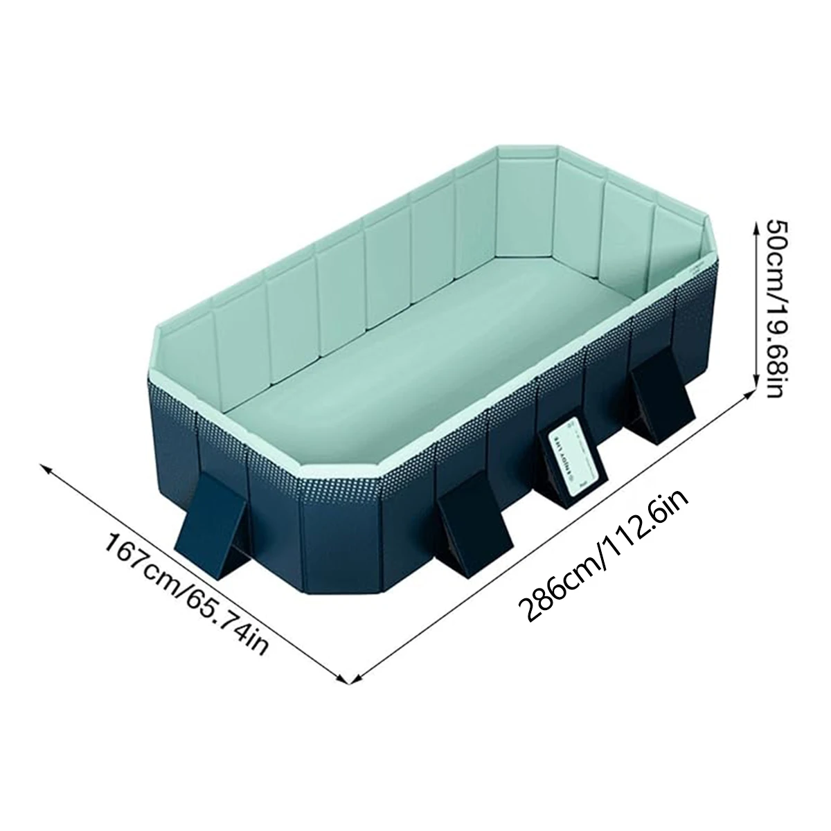 Family Pool Foldable Outdoor Large Swimming Pool Summer Water Party Non-Inflatable Swimming Pool for Outdoor Garden