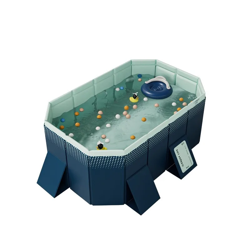 Family Pool Foldable Outdoor Large Swimming Pool Summer Water Party Non-Inflatable Swimming Pool for Outdoor Garden