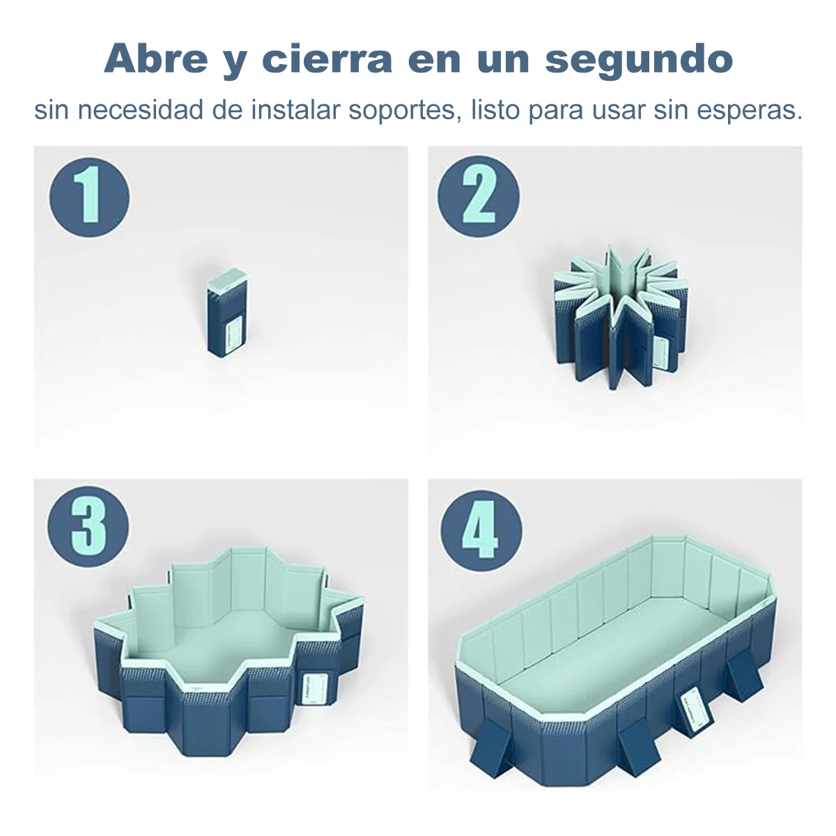 Family Pool Foldable Outdoor Large Swimming Pool Summer Water Party Non-Inflatable Swimming Pool for Outdoor Garden