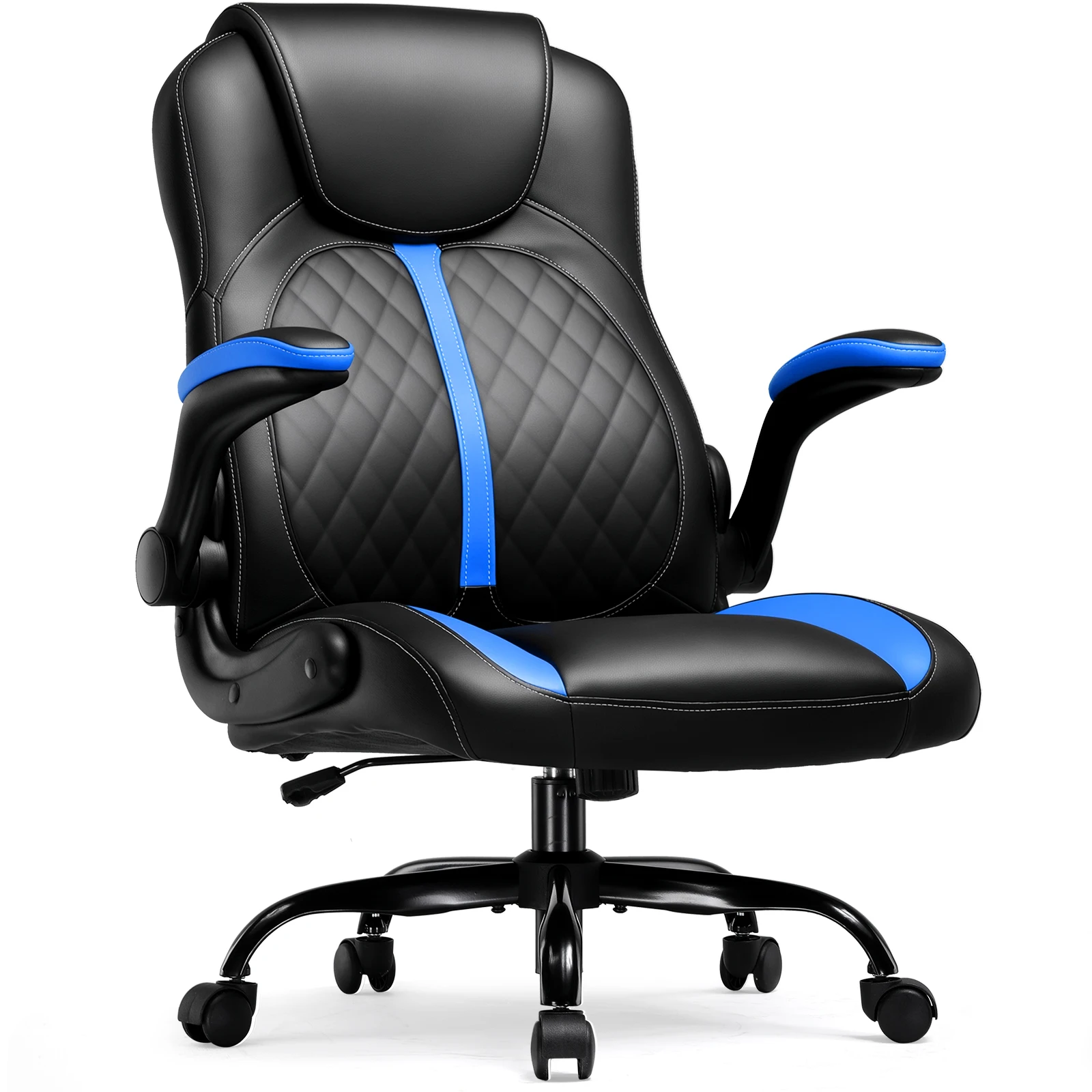 GTPLAYER Gaming chair with folding armrest, gamer chair with rocking function, Ergonomic computer gaming chair