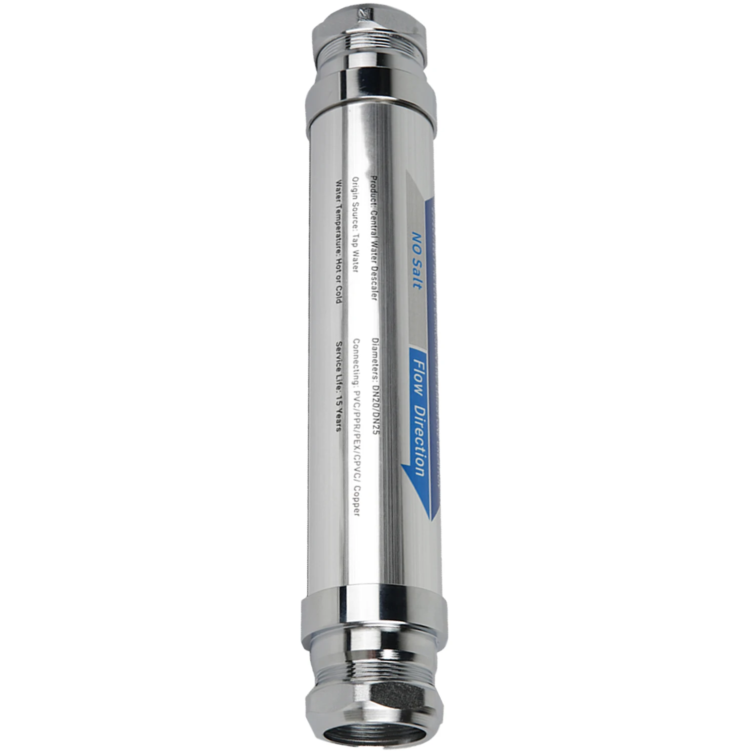 Whole House Salt-Free Water Softener Descaler System Scale Inhibitor Filter Anti Limescale Corrosion Hard Water Treatment 4T/H