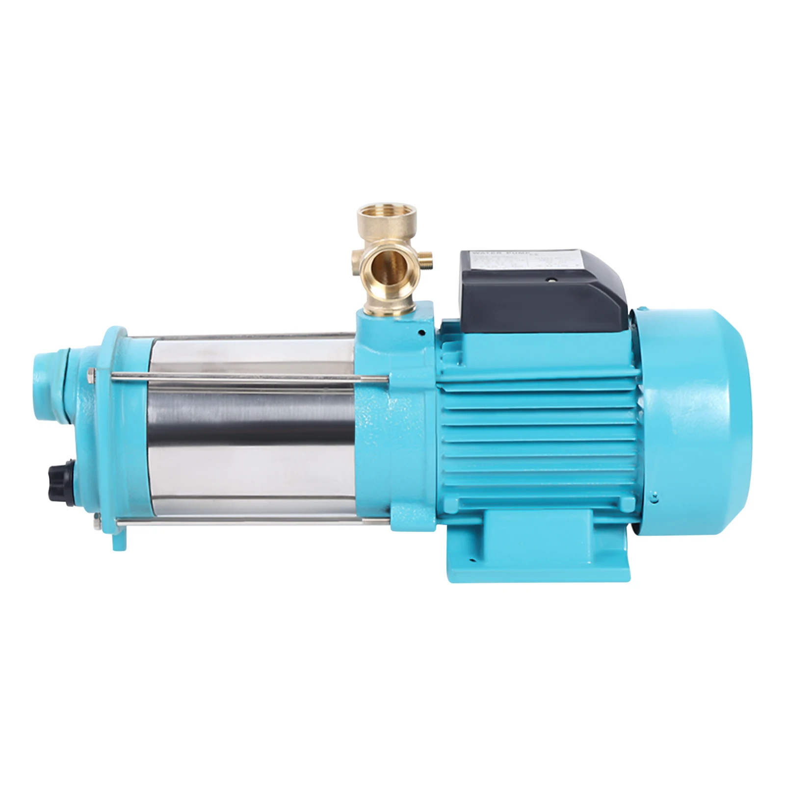 1300W Centrifugal Pump Stainless Steel Water Pump with Pressure Switch Manometer IP44 for Farm Watering