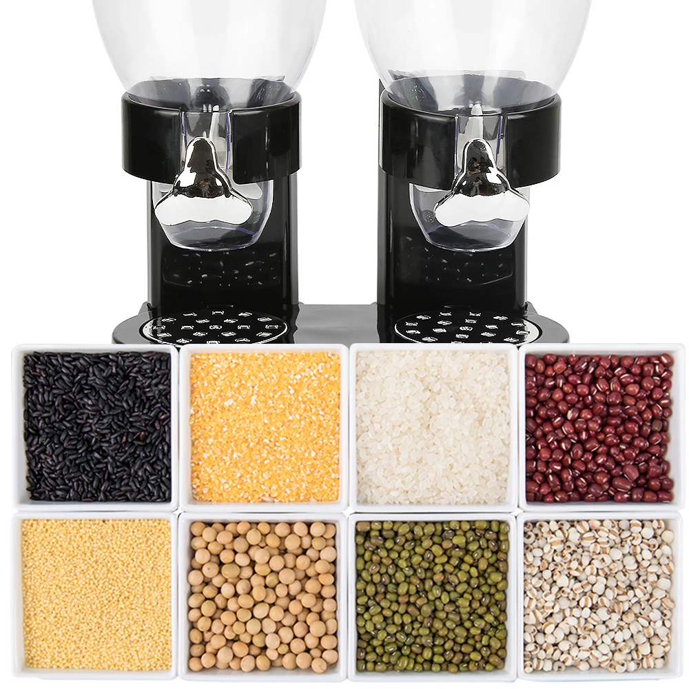 Muesli dispenser / Cereal dispenser / Cornflakes dispenser / Double dispenser for muesli, cornflakes and cereals