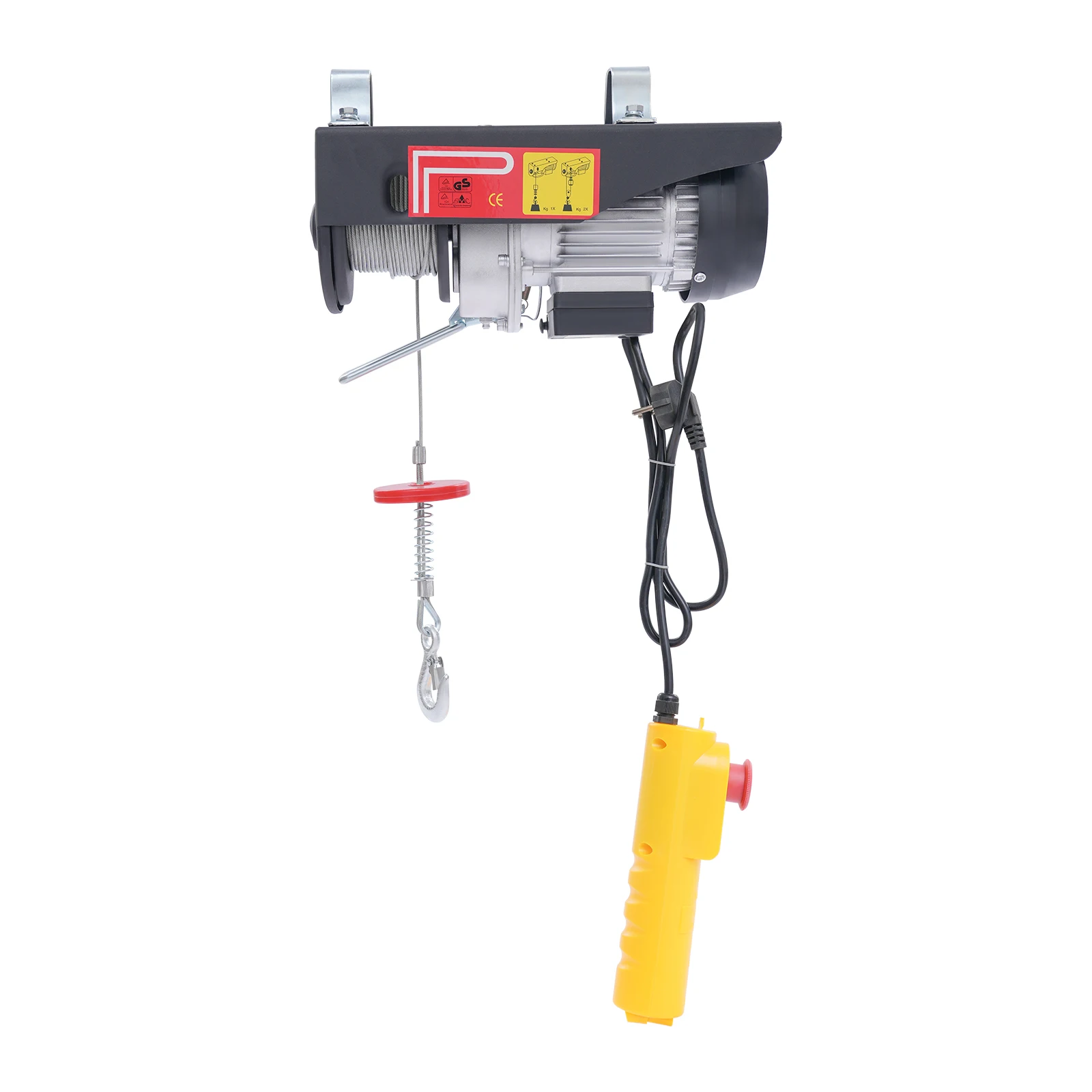 250kg Electric Hoist Lifting Crane Wired Remote Control Cable Hoist Winch for Boat Car Garage Elevator