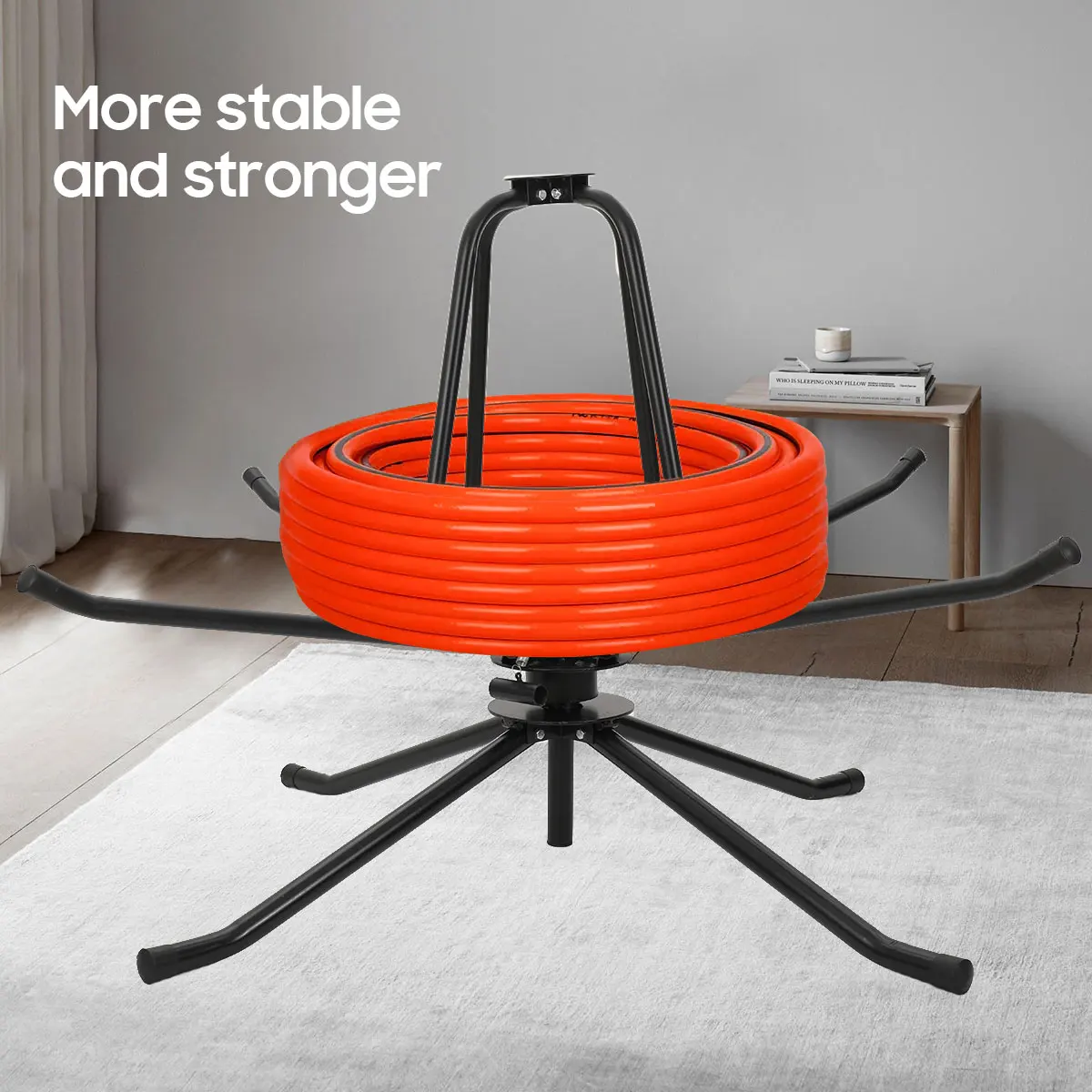 Pipe Reel Dispenser Rust-Resistant Heating Pipe Reel Decoiler Underfloor Heating System for Construction Sites/Factories