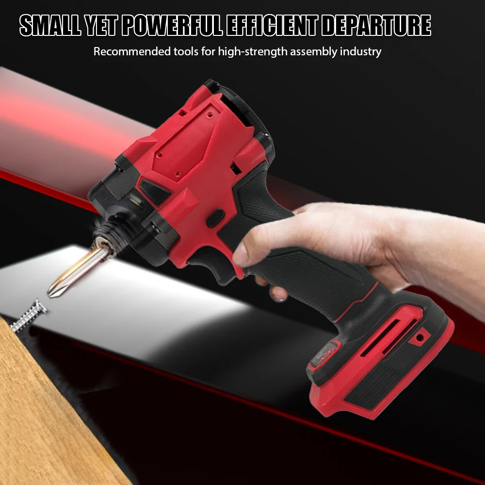 Electric Cordless Wrench Brushless Screwdriver Compatible For Milwaukee M18 Battery Drill Service Tool Car Truck Repair